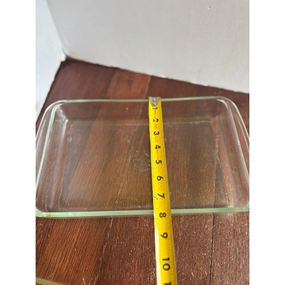 Vintage Pyrex Clear Glass Baking Dish Set 231‎ 1.5 QT & 232 2 QT Rectangular USA